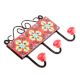  Red Turquoise Tiny Flower Tiles Hooks